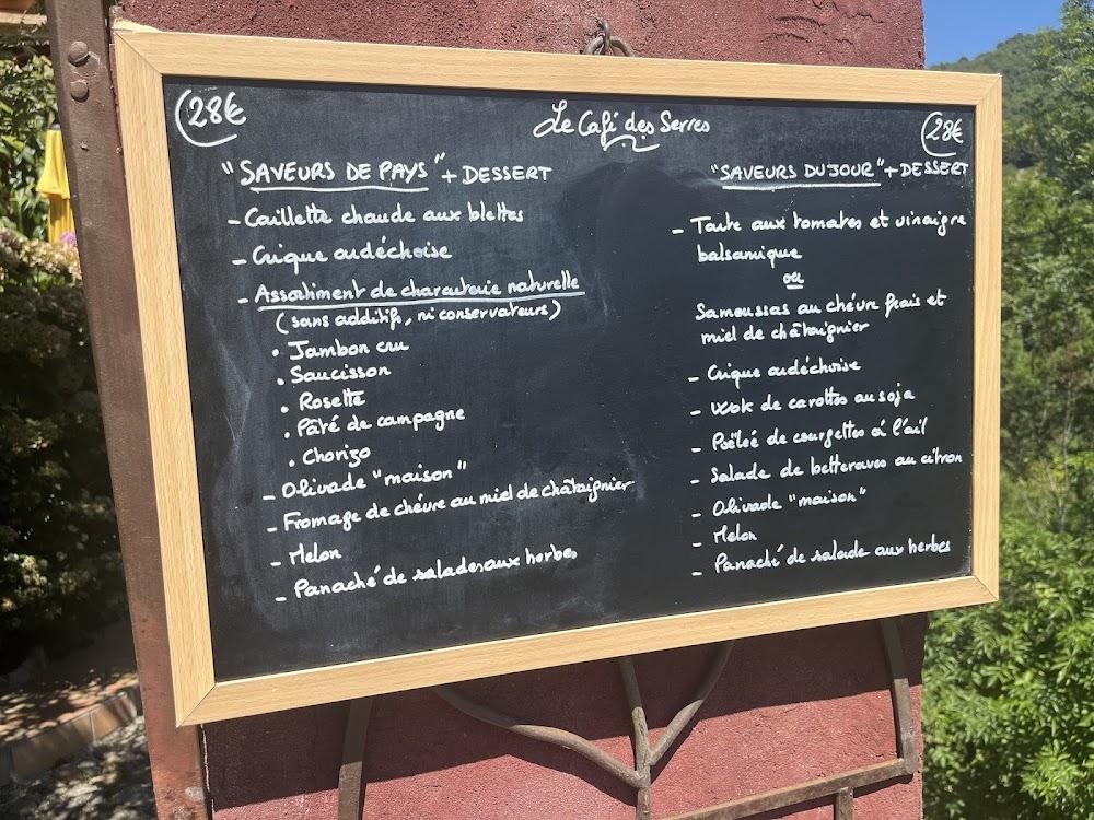 Le Cafe Des Serres - Menu Image 1